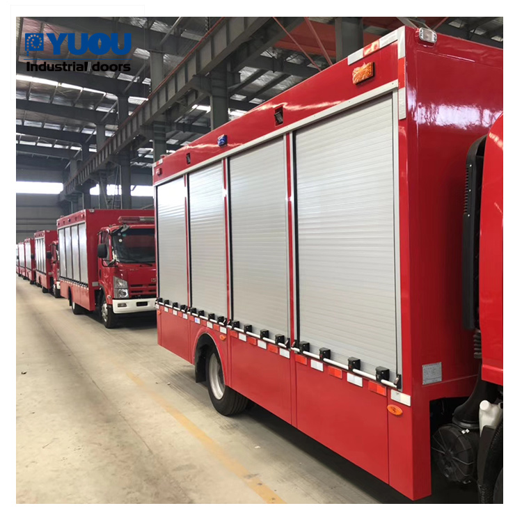 Roller shutter door for truck