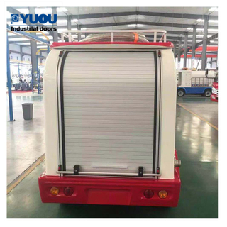 Roller shutter door for truck